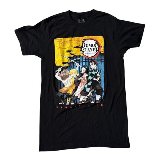 Demon Slayer Black Graphic Tee - Size S - Picture 1 of 2
